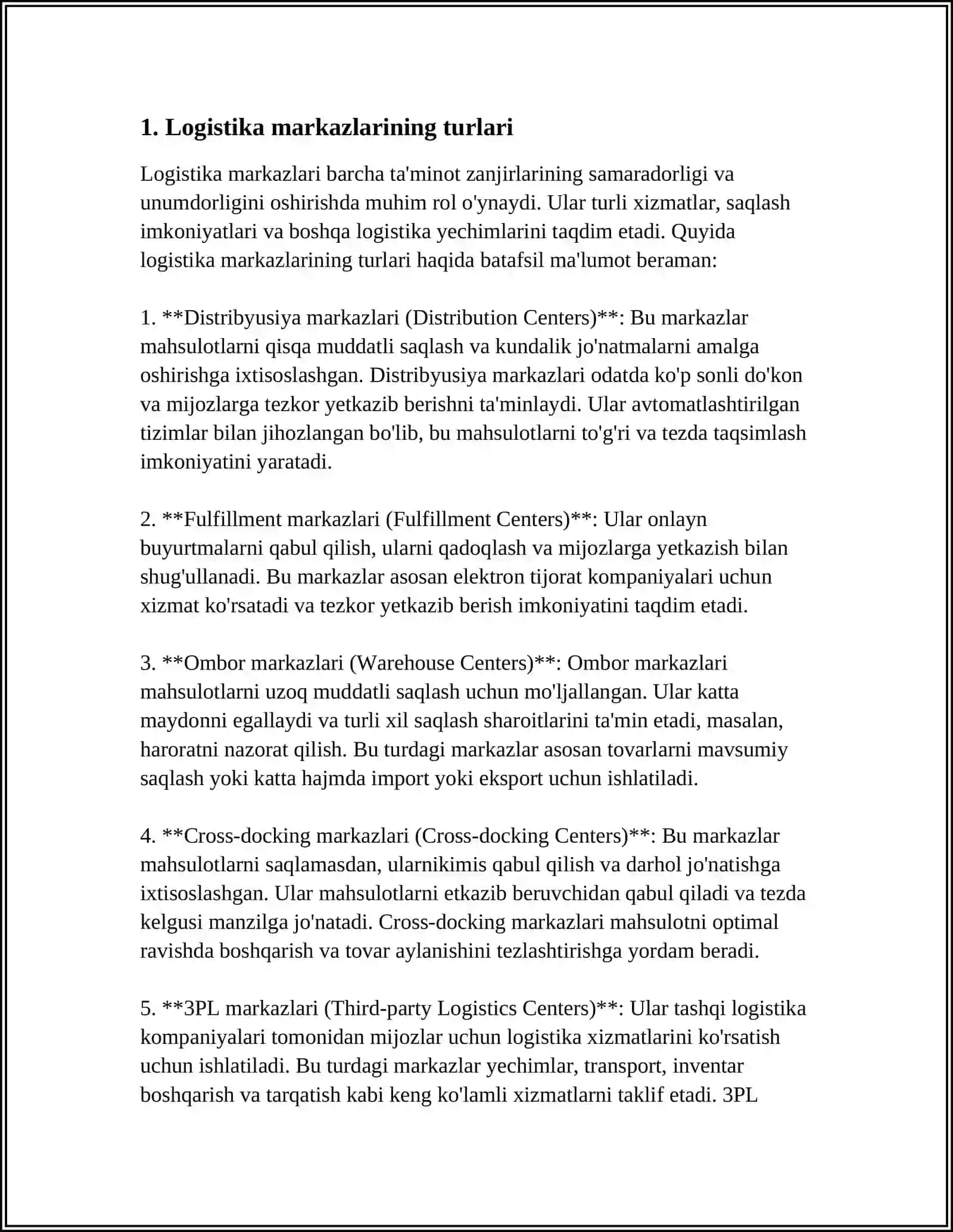 LOGISTIKA MARKAZLARI 3