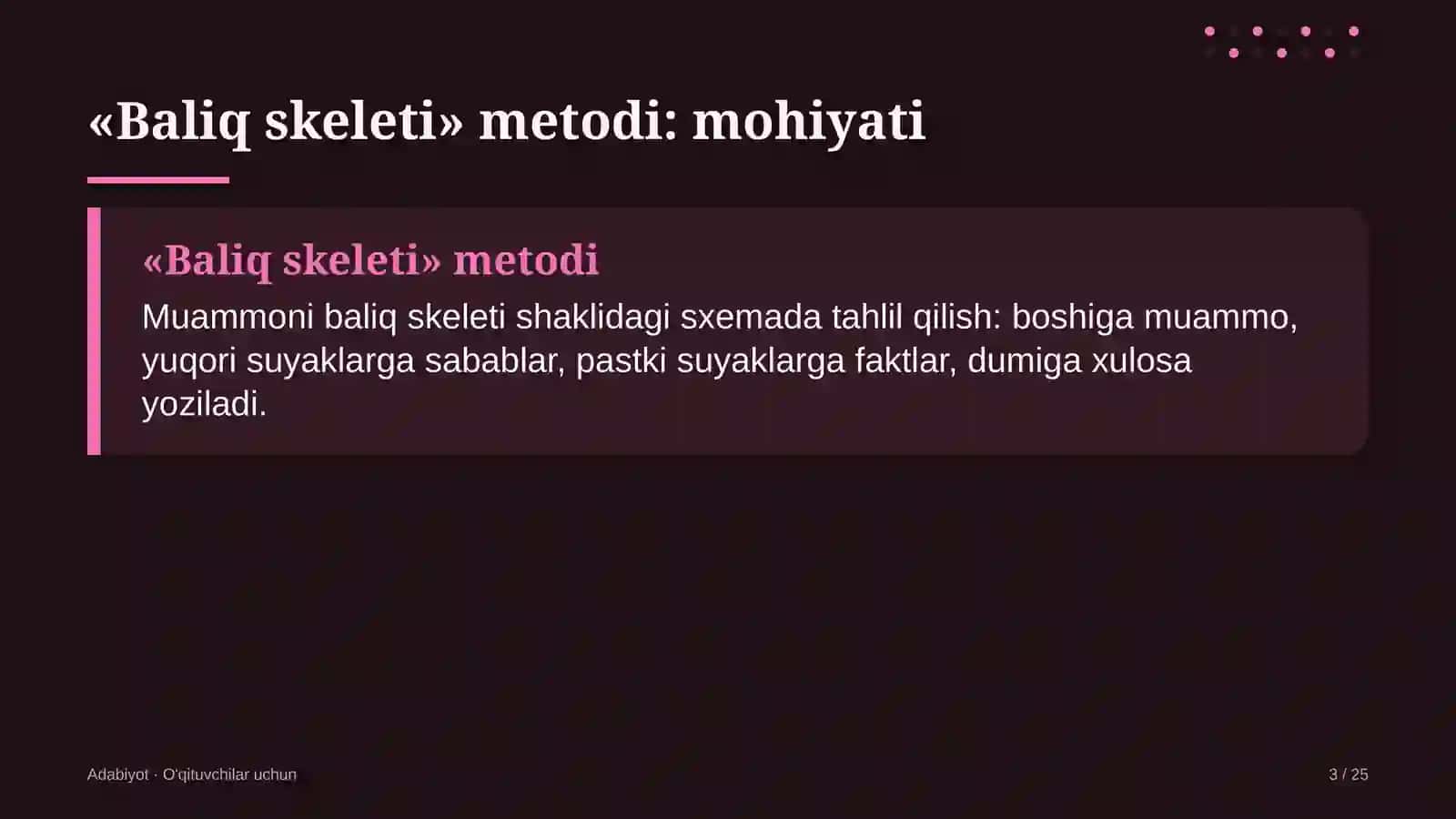 adabiyot darslarida baliq skeleti metodidan foydalanish 5707 3