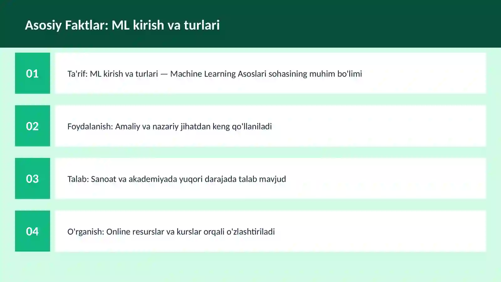 AI | MACHINE LEARNING ASOSLARI 3