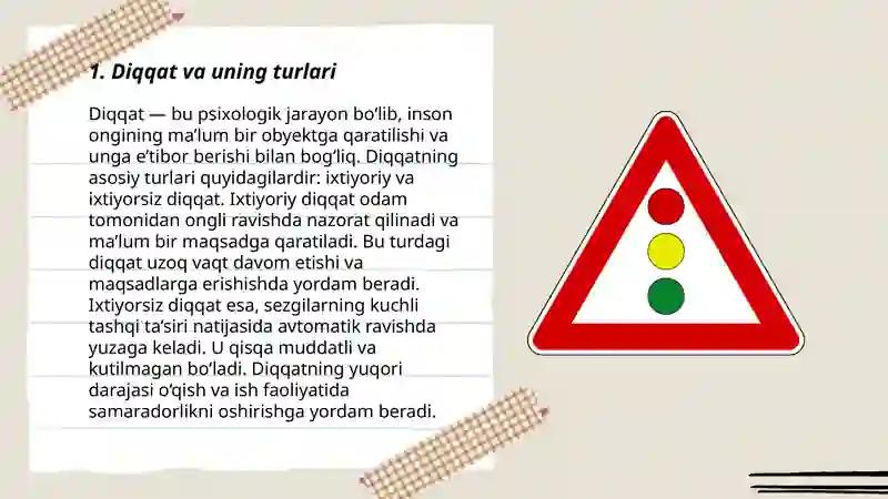Diqqat turlari 3