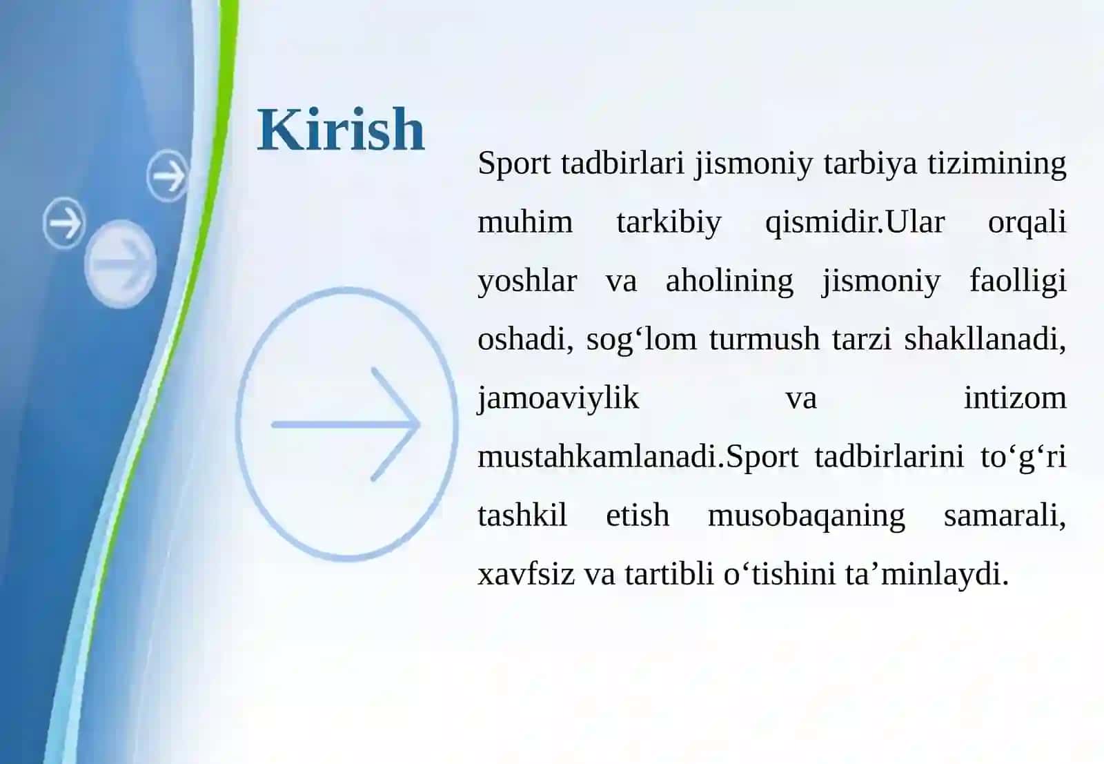 Sport tadbirlarini tashkil etishning maqsad va vazifalari 3