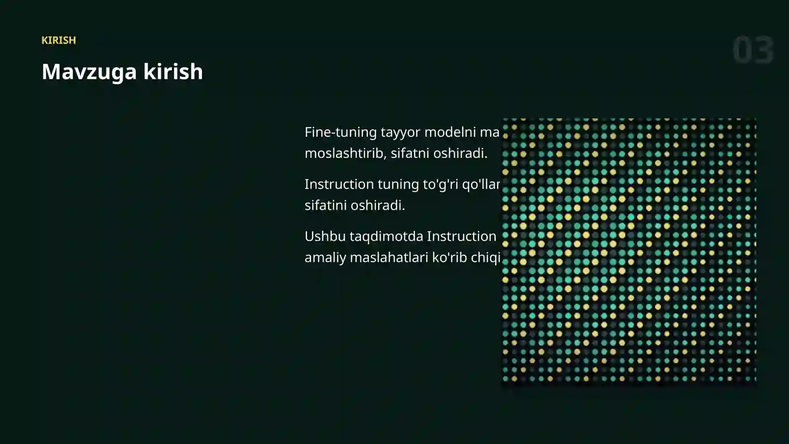 MODELLARNI SOZLASH (FINE-TUNING) 3