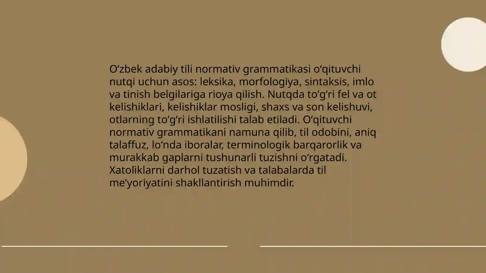 Oʻzbek adabiy tili meʼyorlari va oʻqituvchi nutqi madaniyati 3