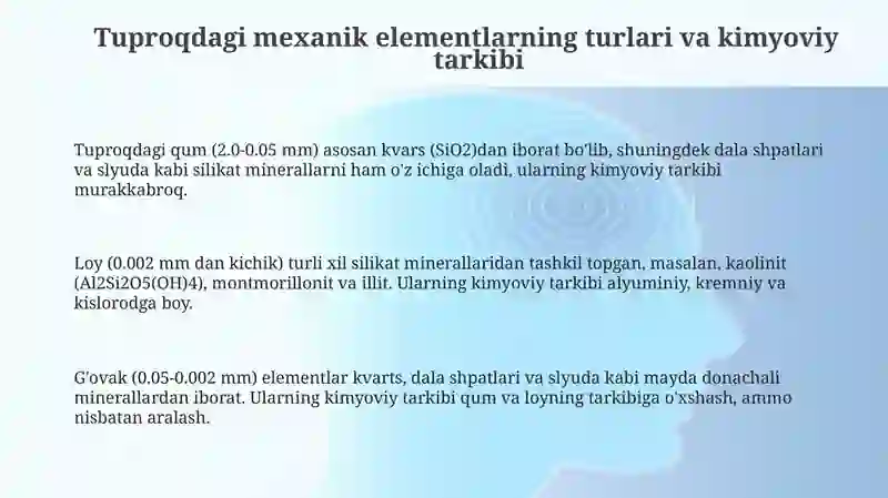 Tuproqdagi Mexanik Elementlar 3