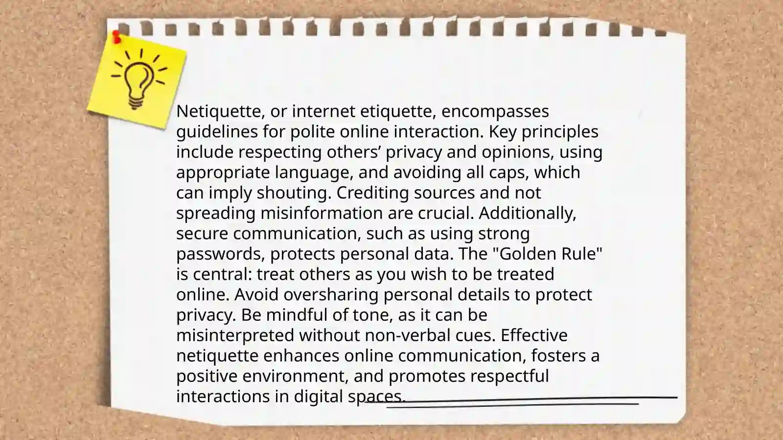 On-line etiquette 3