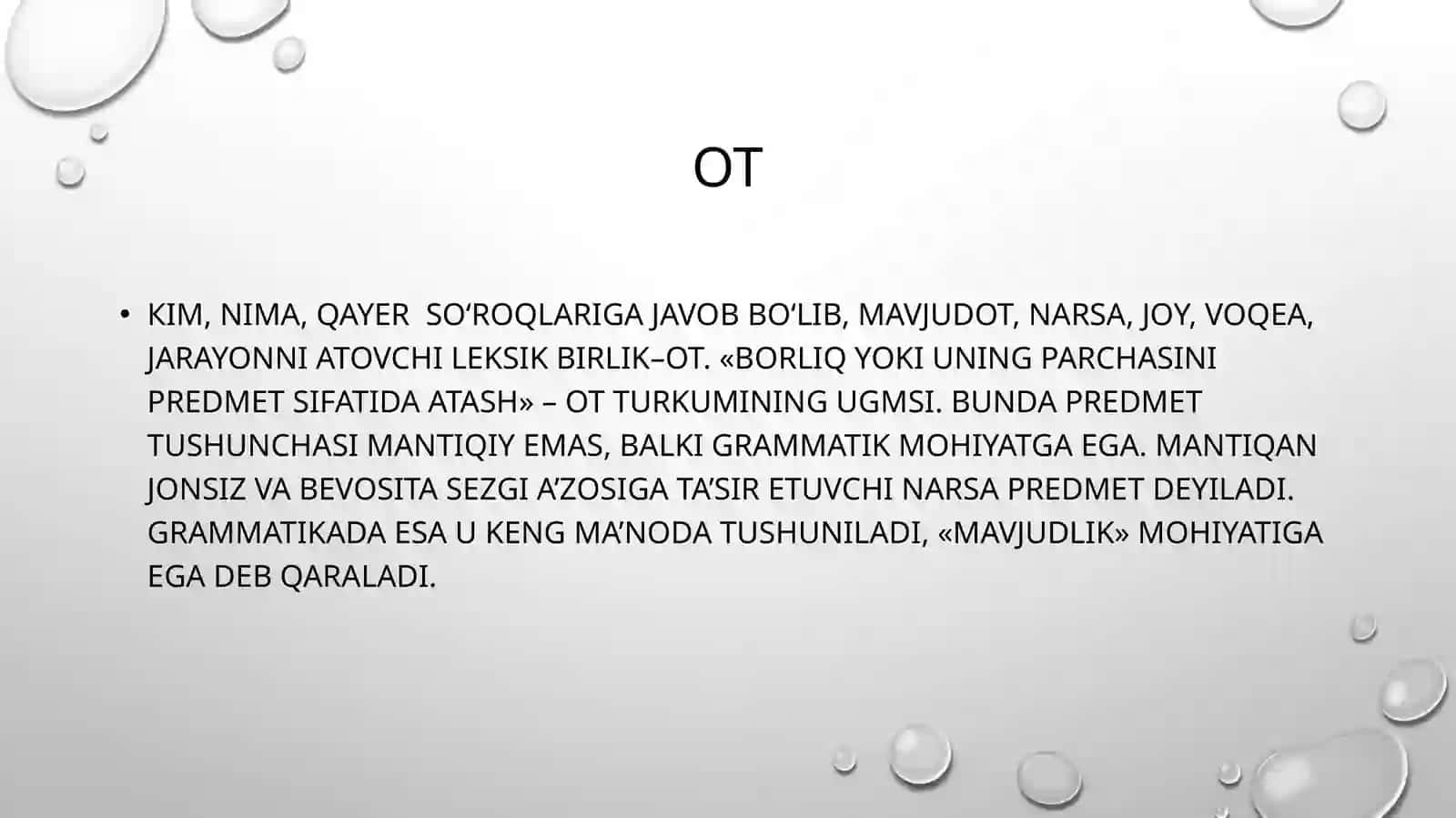 Ot, sifat va son sõz turkumlari 3