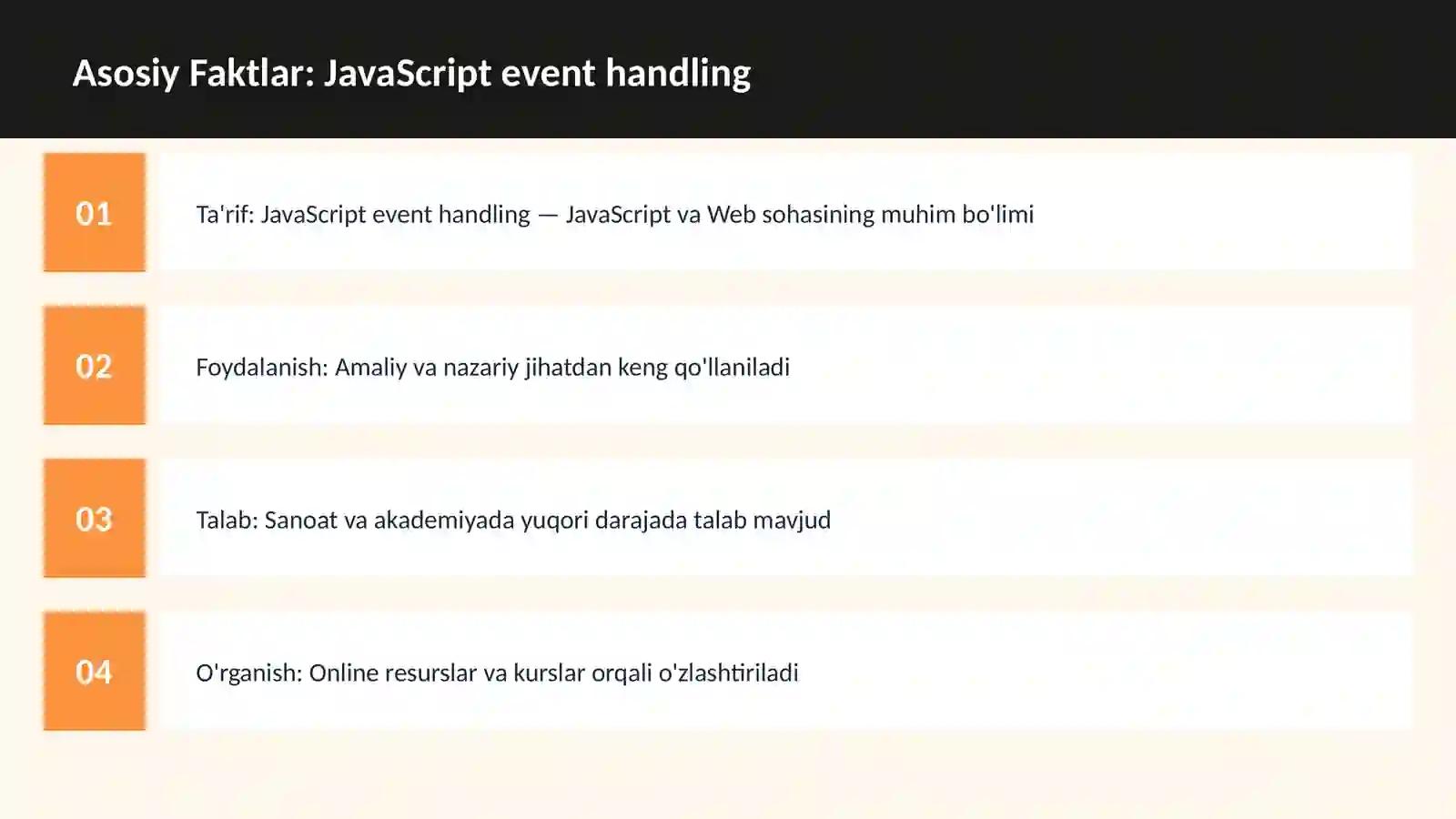 JavaScript event handling 3