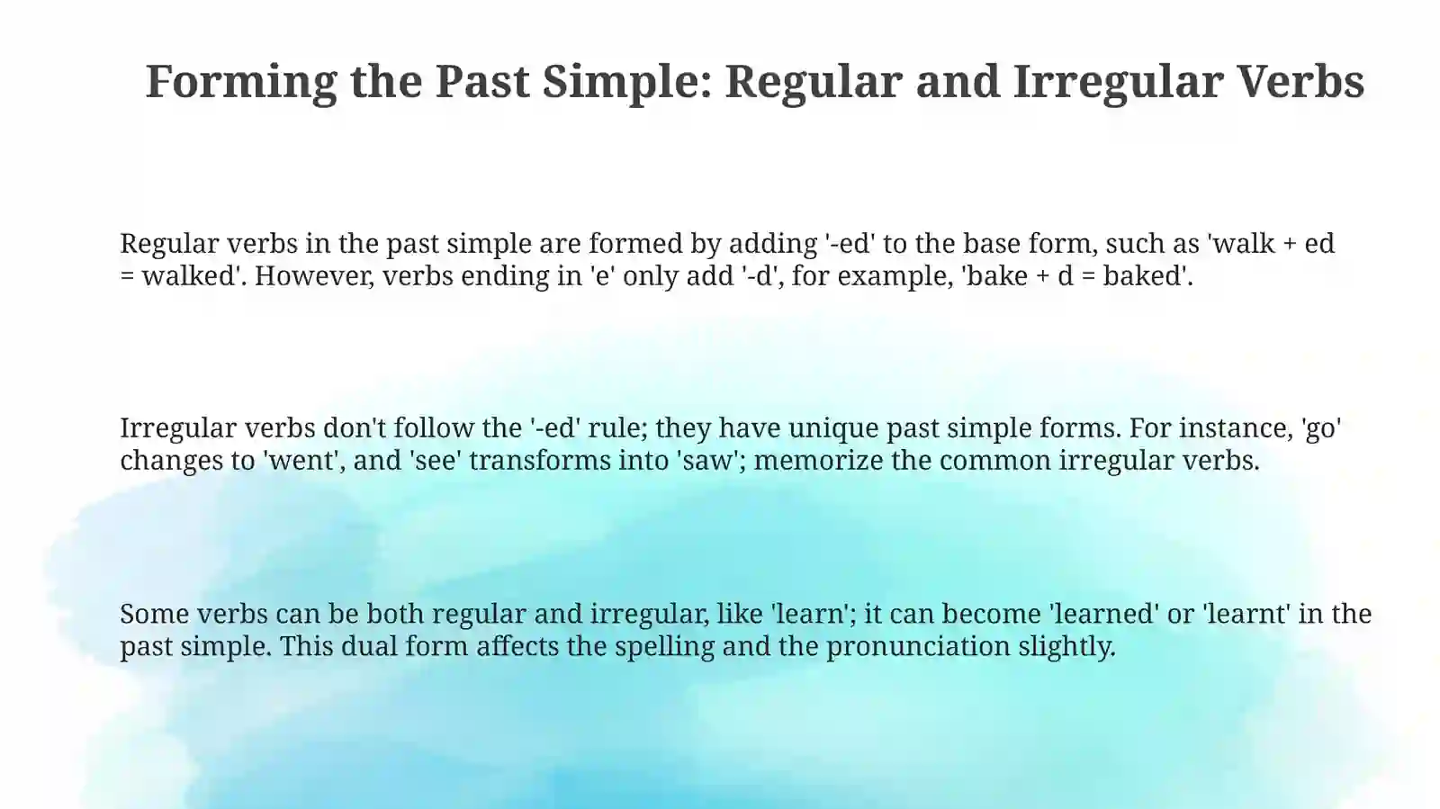 Past Simple: Formation and Usage 3