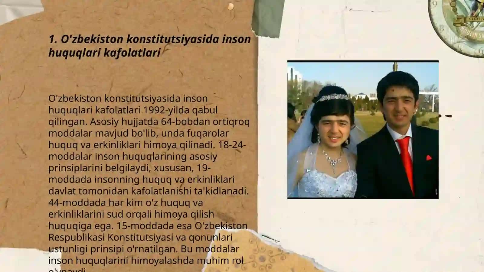 Yangi Oʻzbekistonda inson haq huquqlari va erkinliklari kafolatining yaratilishi 3