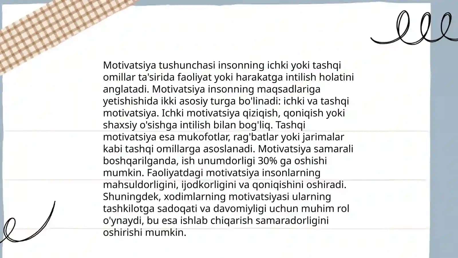 Xorij psixologiyasida motiv va motivatsiya muammosi 3