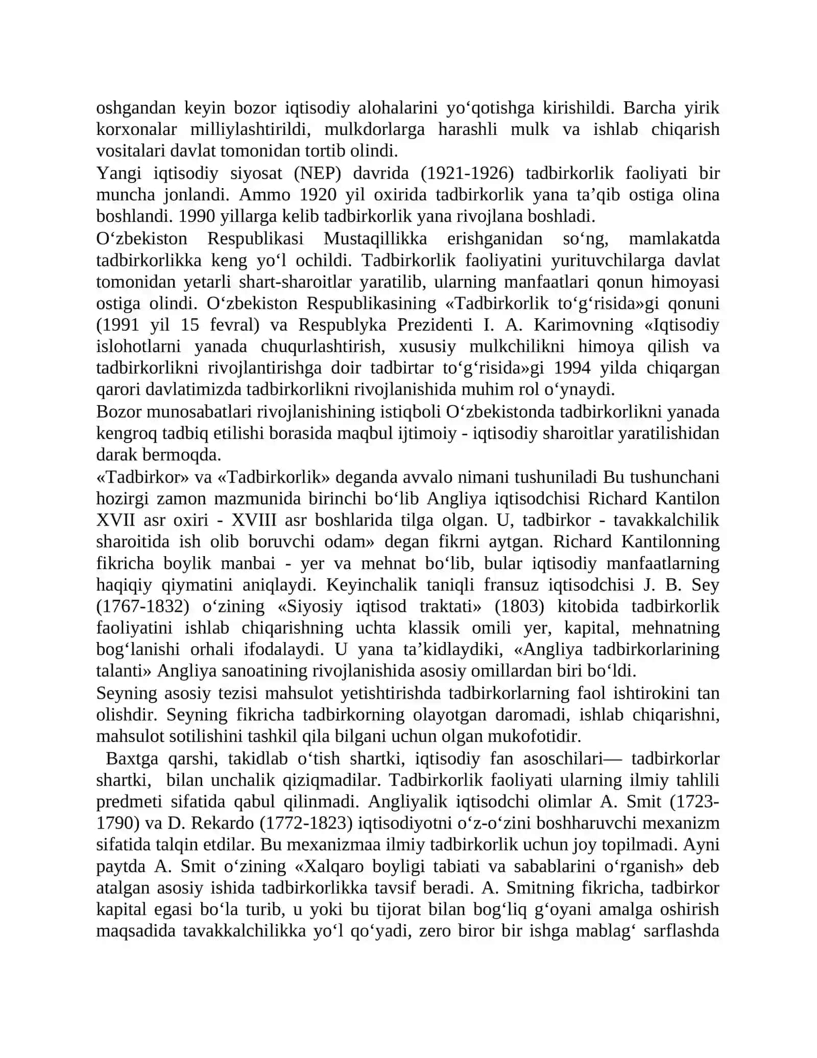 Savdo tadbirkorligi fanining predmeti va vazifalari 3