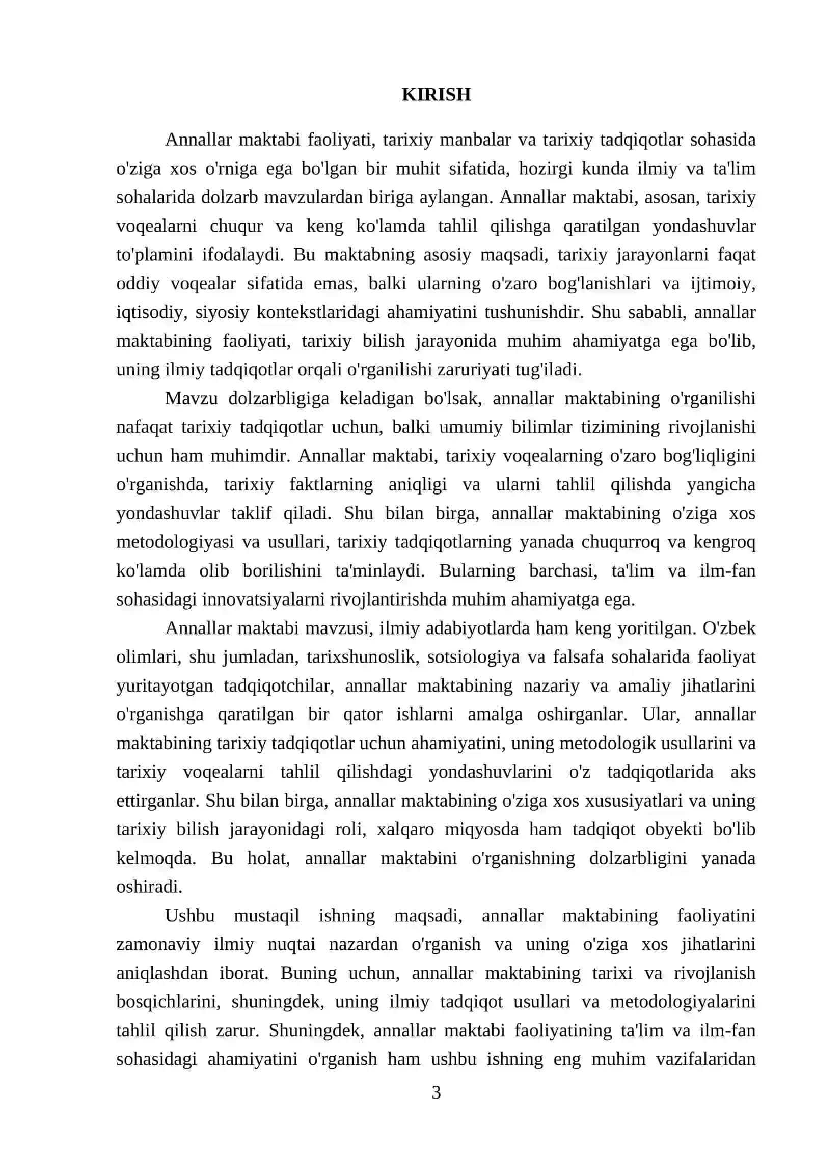 Annallar maktabi faoliyatini ilmiy o'rganish 3