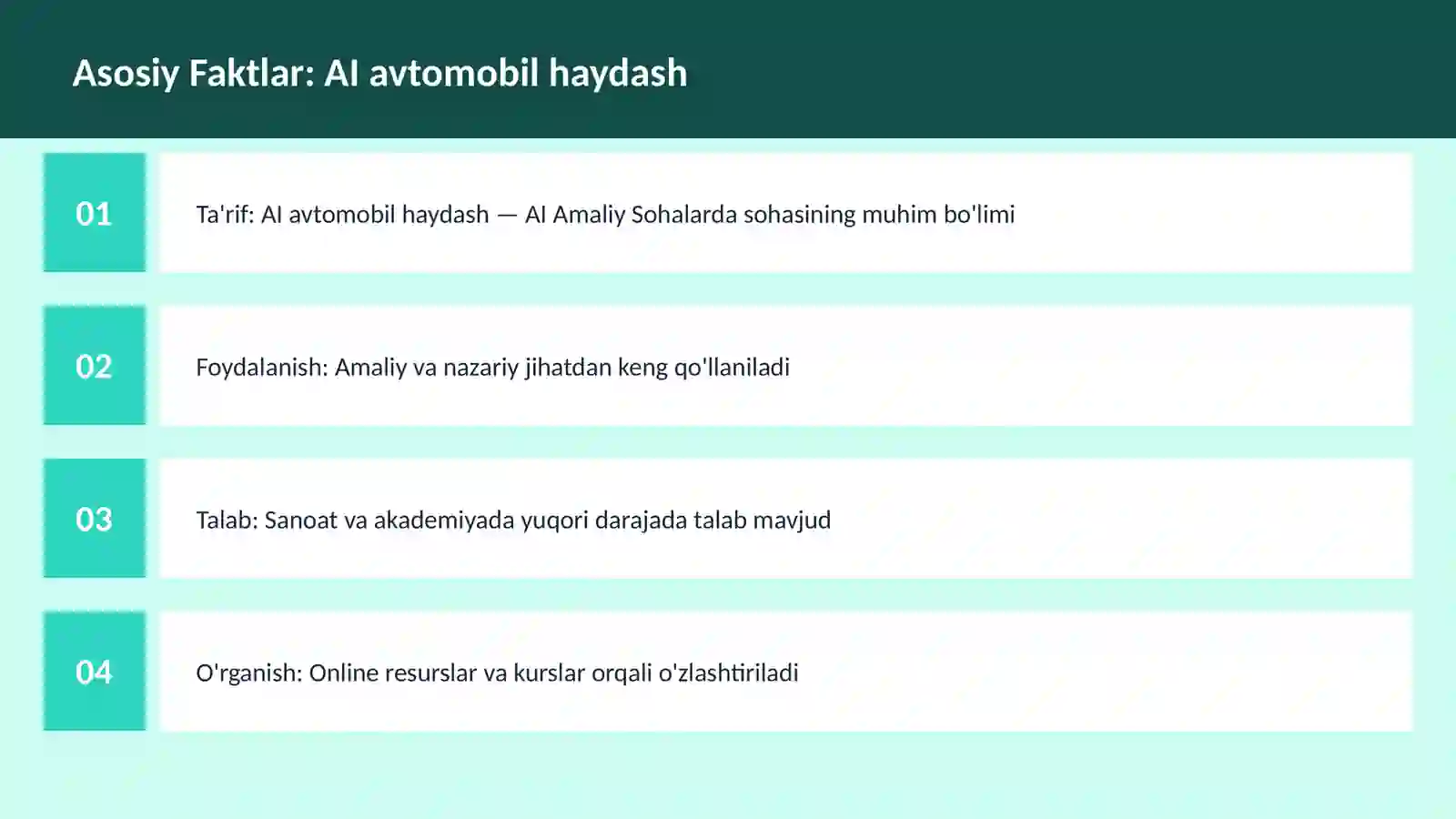 AI avtomobil haydash 3