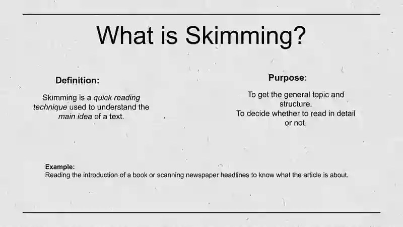 Scanning and Skimming 3