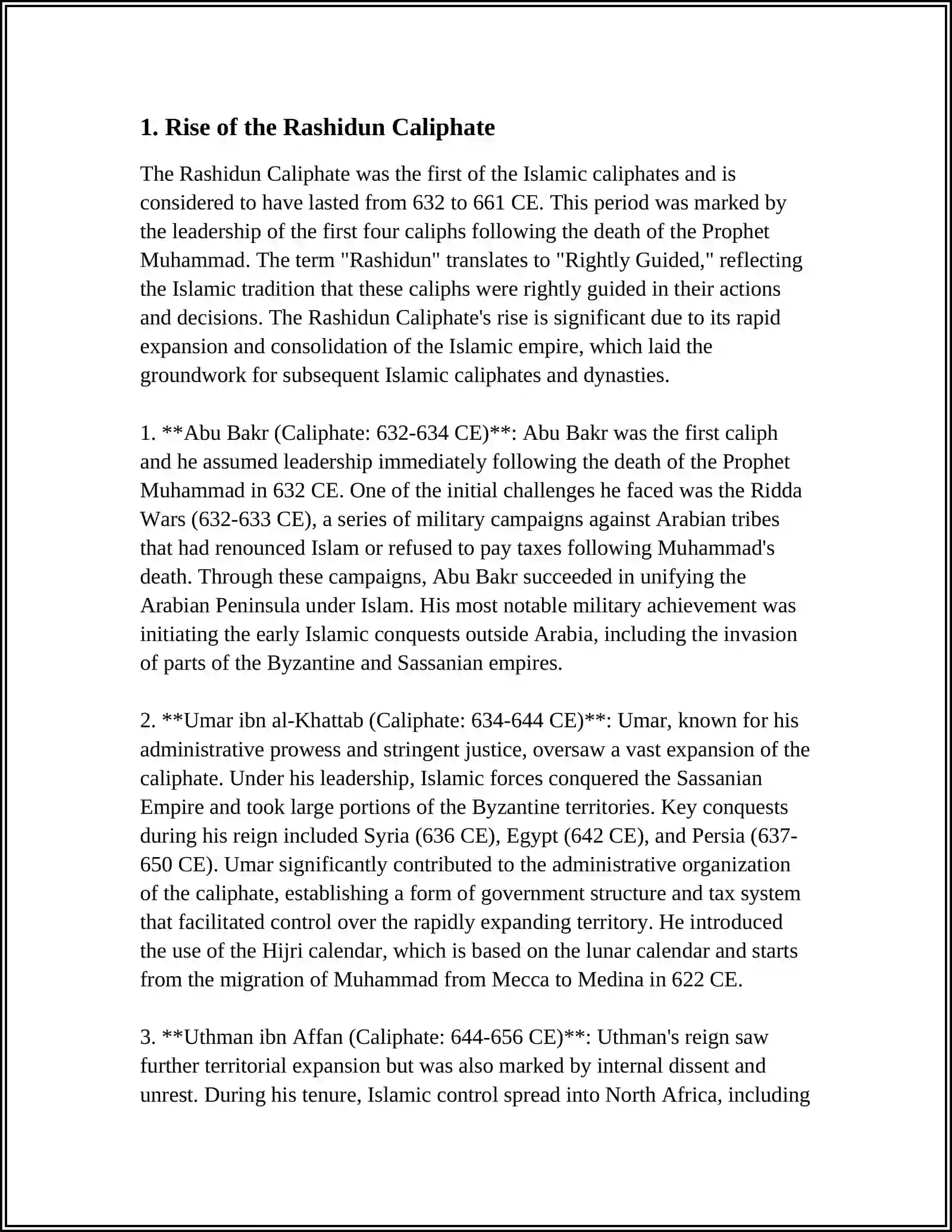 ARAB CALIPHATE 3