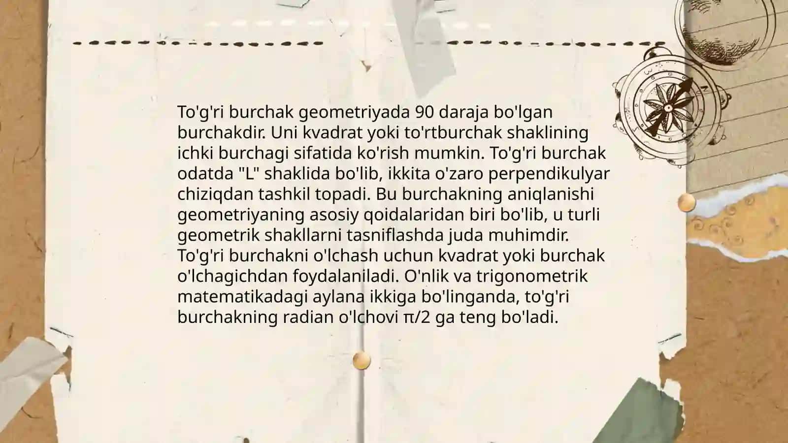 To'g'ri burchak va kvadratning premetri 3