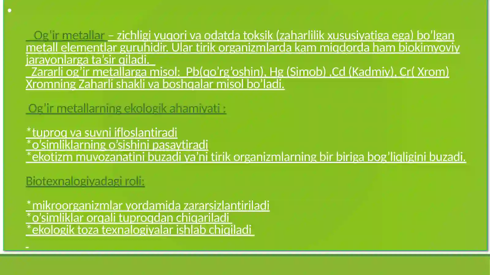 Og’irmetallar bilan ifloslangan tuproqlarni mikroorganizmlar orqali bioremediatsiyasi 3
