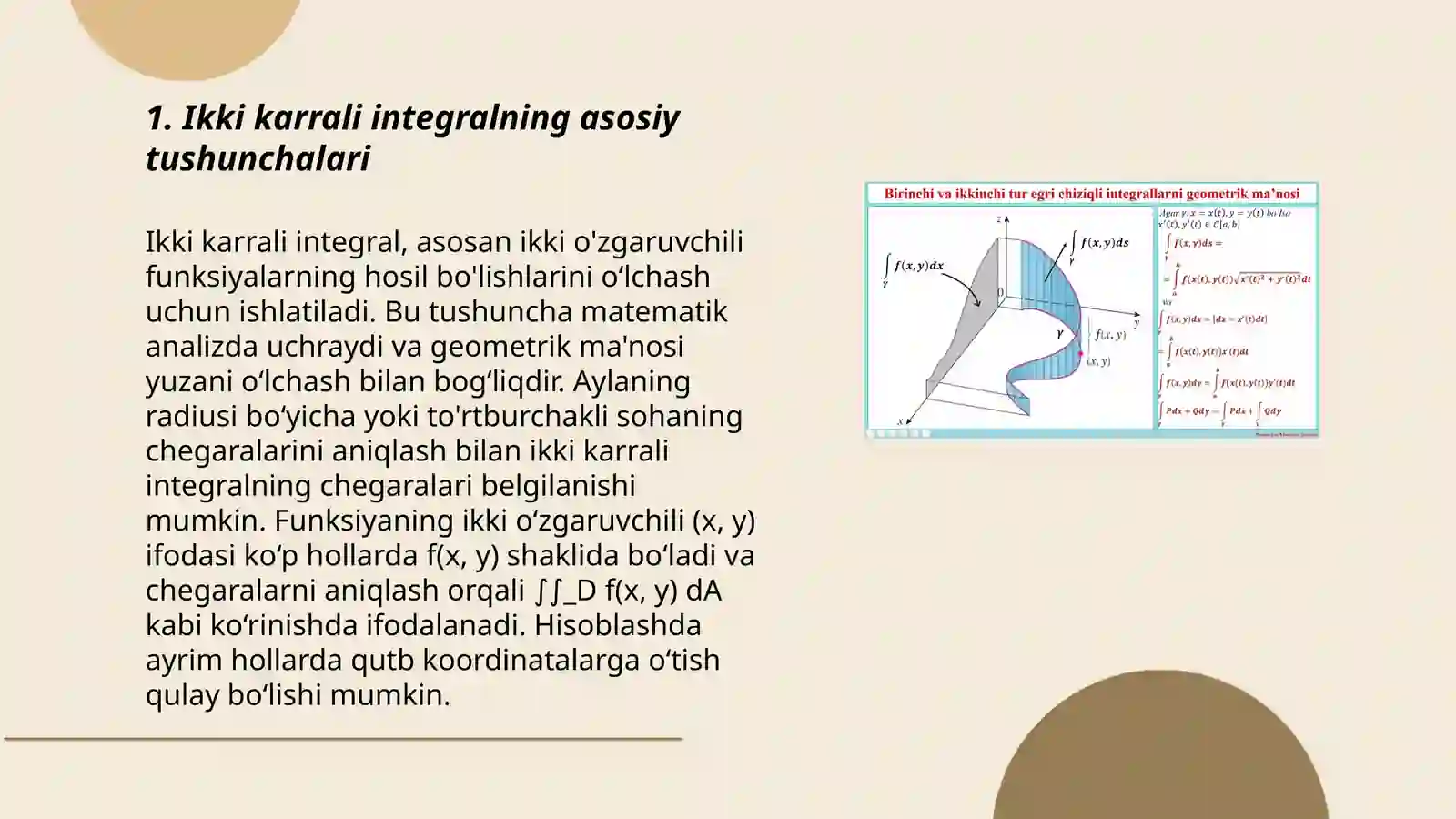 Ikki karrali integral 3