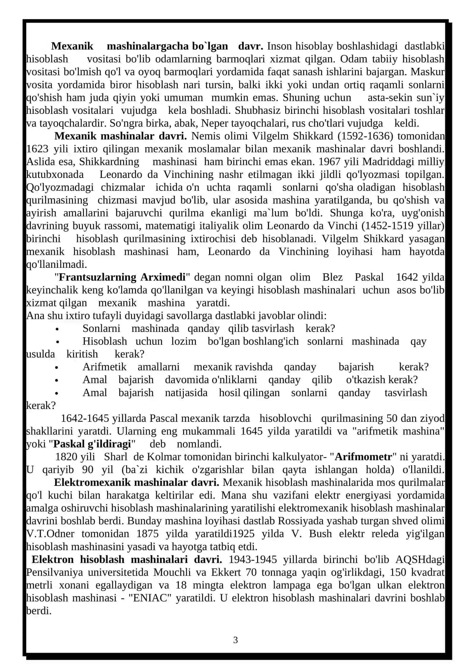 Bt va STI Qo’llama 3