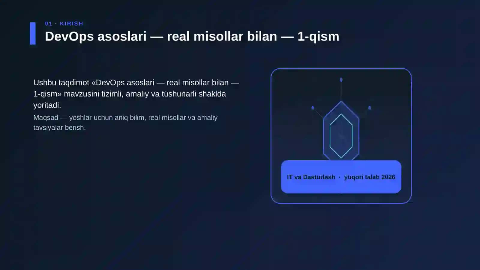 DevOps asoslari — real misollar bilan — 1-qism 3