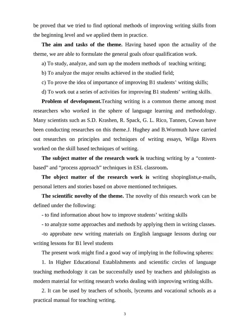 EL LESSON PLANNING 3