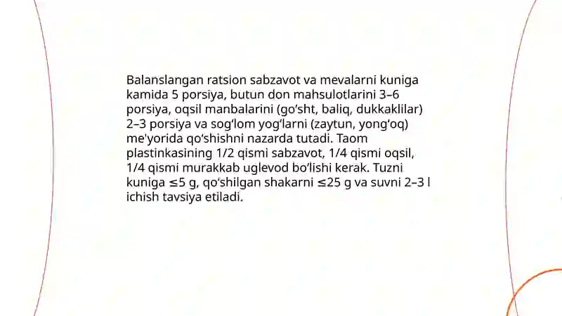 Sogʻlom turmush tarzi 3