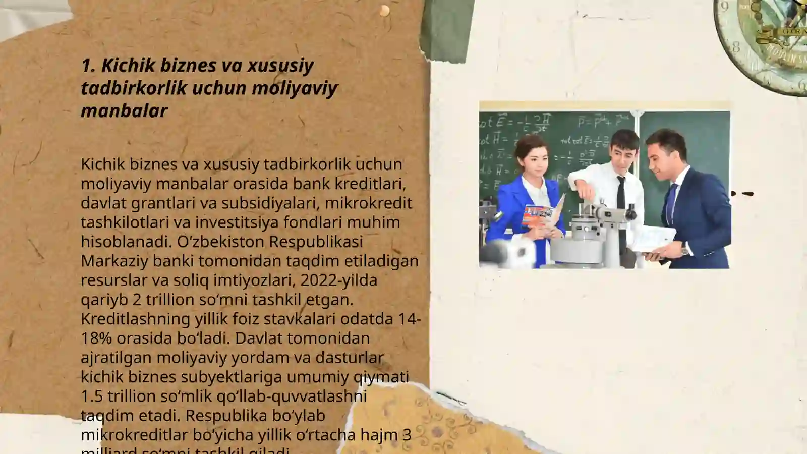 O‘ZBEKITONDA KICHIK BIZNES VA XUSUSIY TADBIRKORLIKNI RIVOJLANTIRISH ISTIQBOLLARI 3