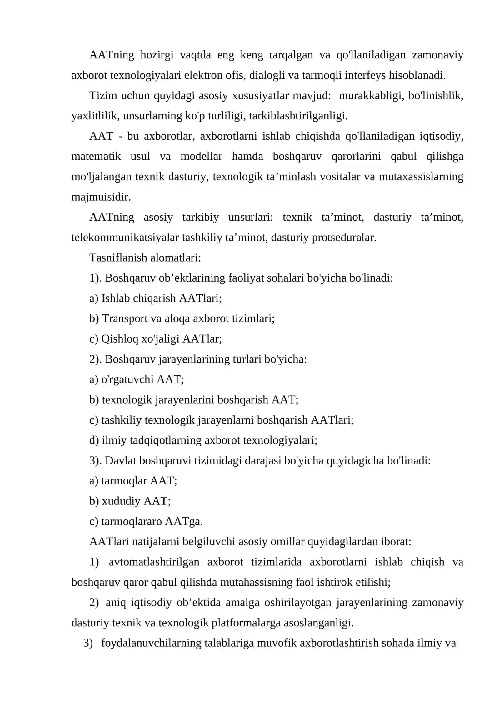 BHAT texnologik jarayonini loyihalash 3