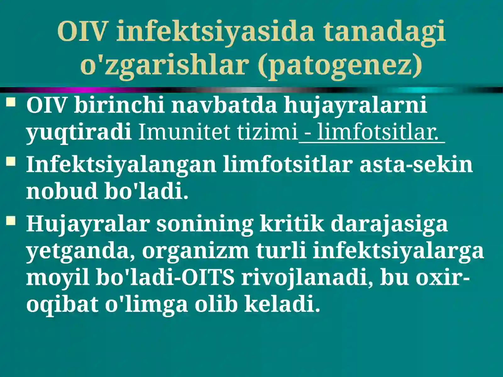OITS VA UNING OLDINI OLISH 3