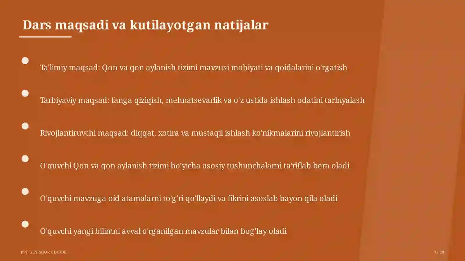 Qon va qon aylanish tizimi (8-sinf) 3