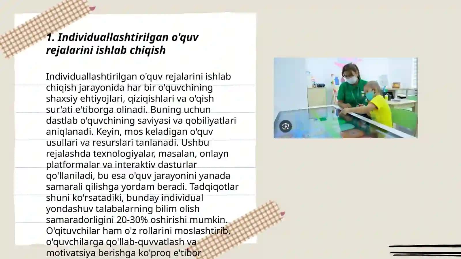 Individuallashtirilgan o'quv rejalarini ishlab chiqish 3