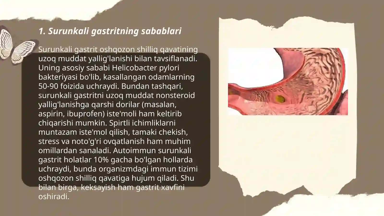 Surunkali gastritning sabablari 3