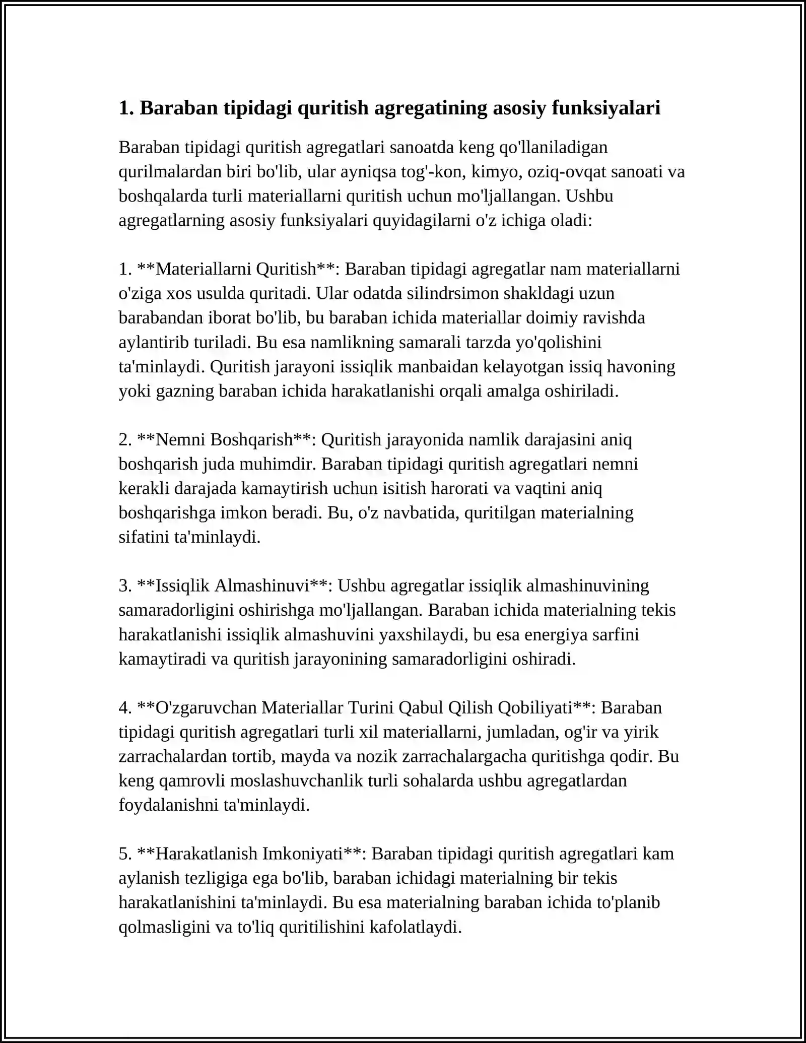 BARABAN TIPIDAGI QURITISH AGREGATIDA QURITISH TEXNOLOGIK JARAYONINI AVTOMATIK BOSHQARISH SISTEMASI 3