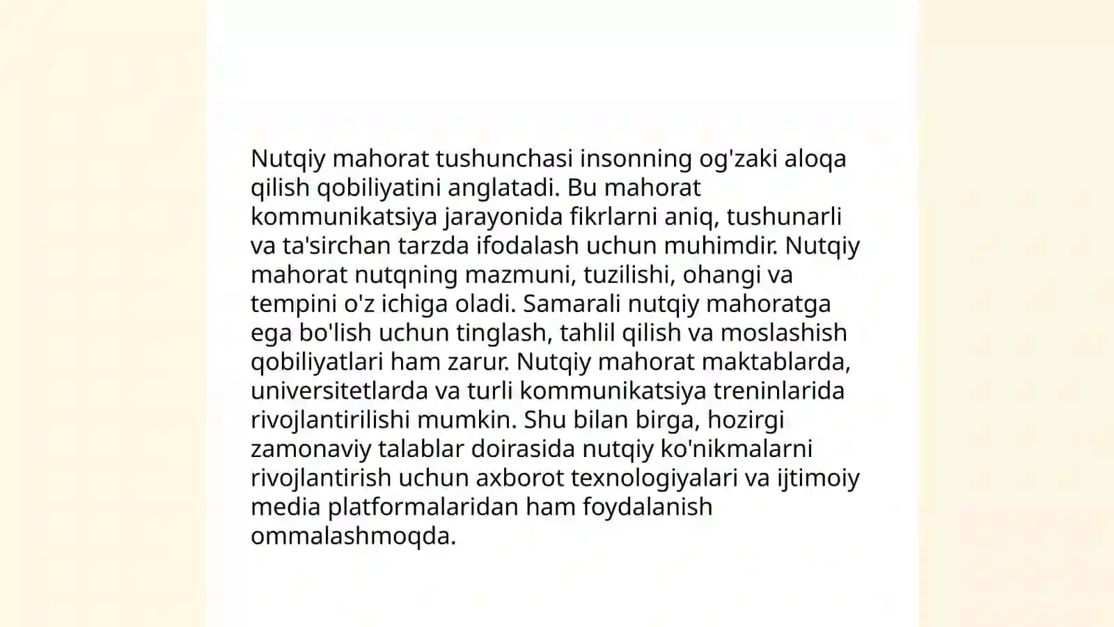 Nutqiy mahorat tushunchasi 3