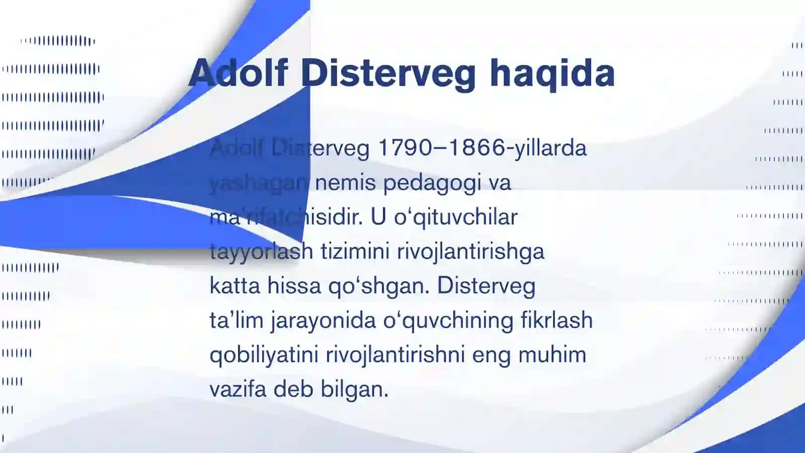Adolf Distervegning rivojlantiruvchi ta’lim nazariyasi 3