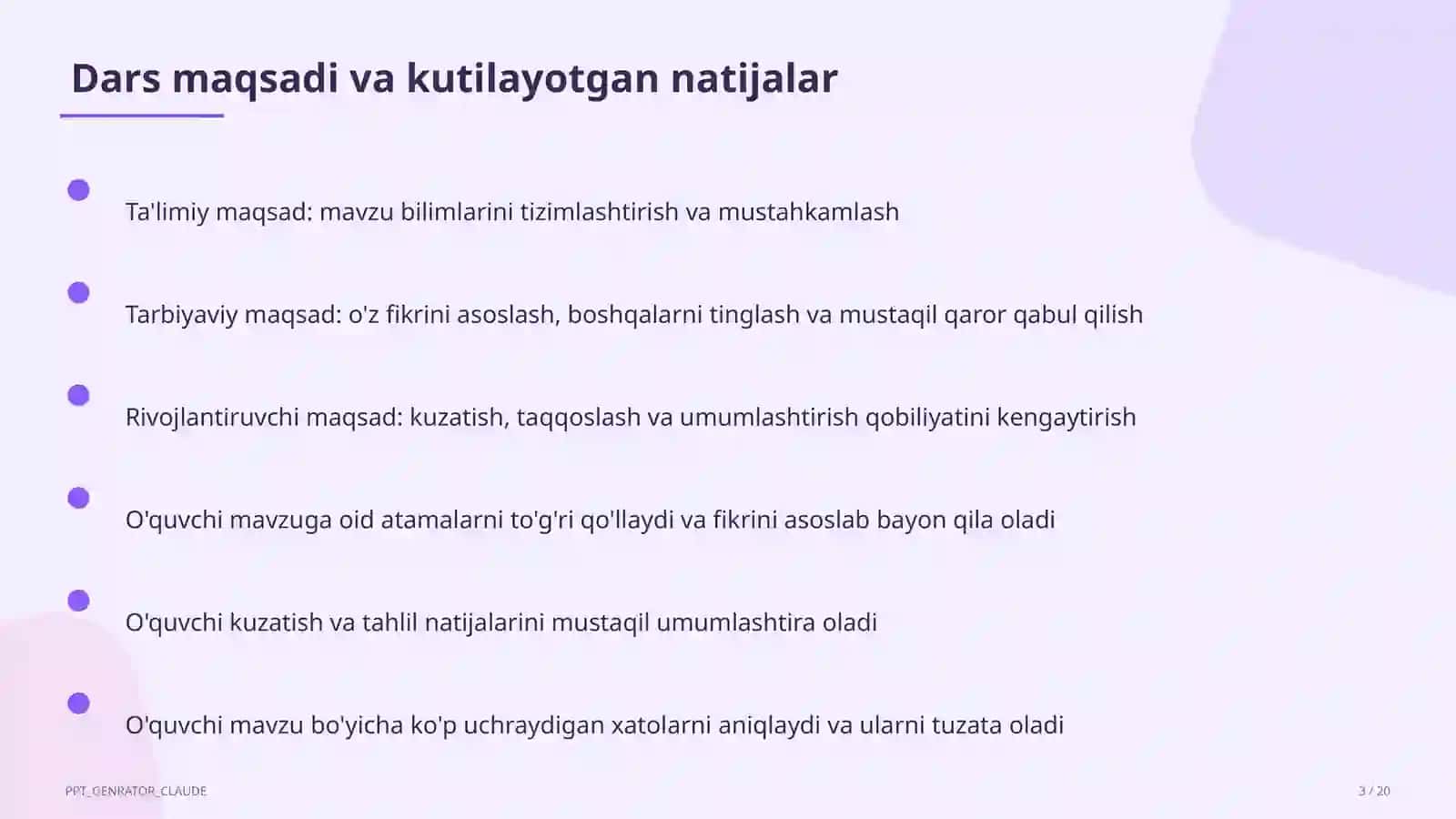 Issiqlik hodisalari: temperatura va ichki energiya (8-sinf) 3