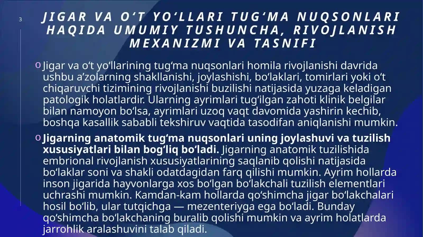 Jigar va o‘t yo‘llari tug‘ma nuqsonlari 3