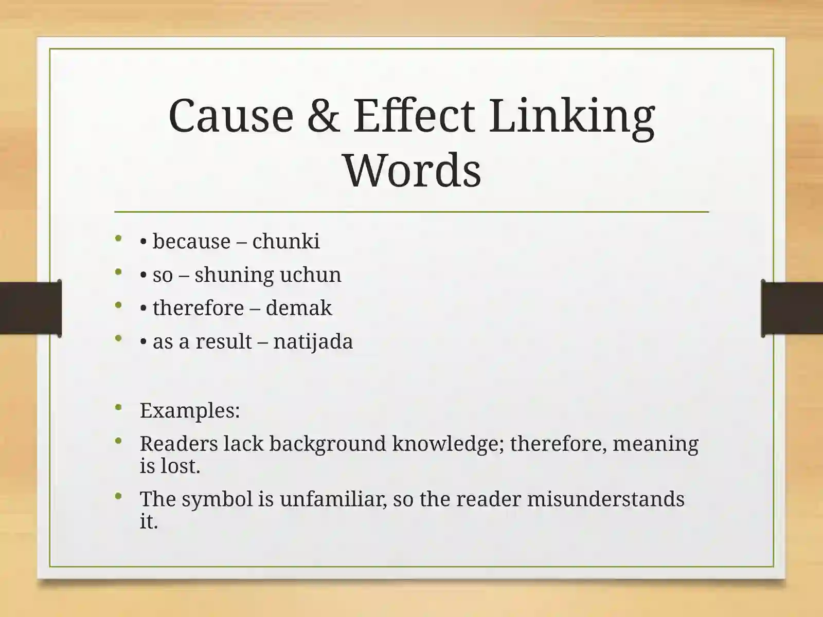 Linking Words in Literature 3