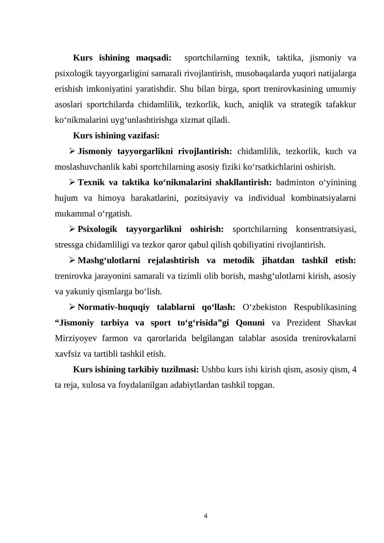 Badmintonchilar sport trinerovkasining umumiy asoslari 3