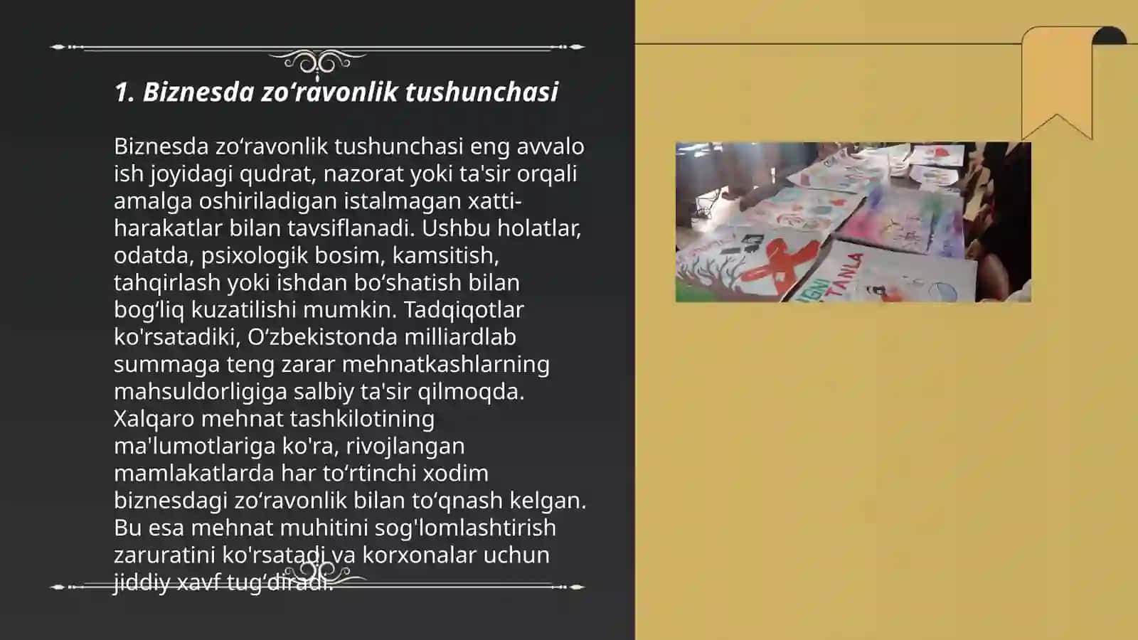 Biznesda Zoʻravonlikga Qarshi 3