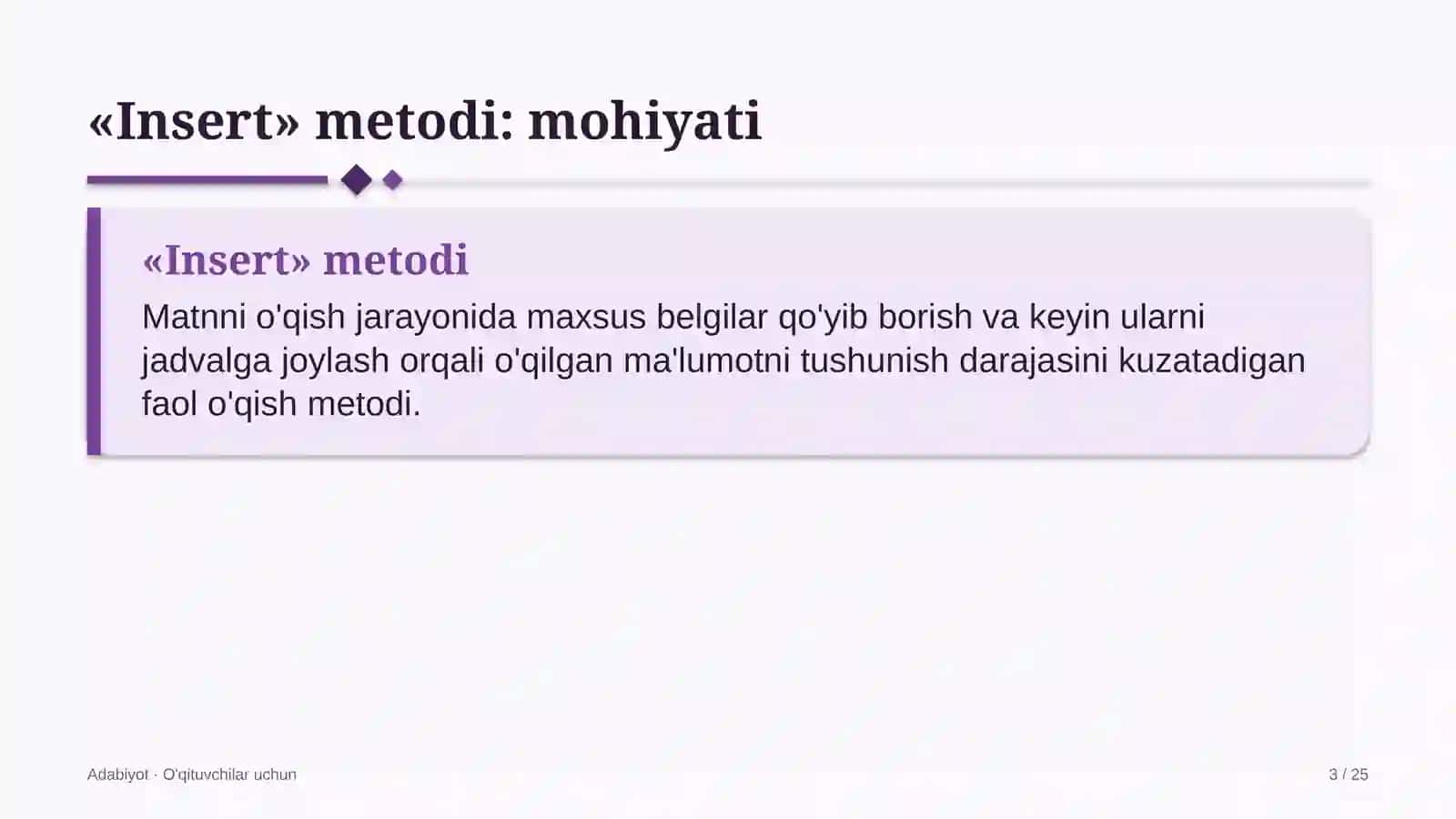 adabiyot darslarida insert metodidan foydalanish 1257 3