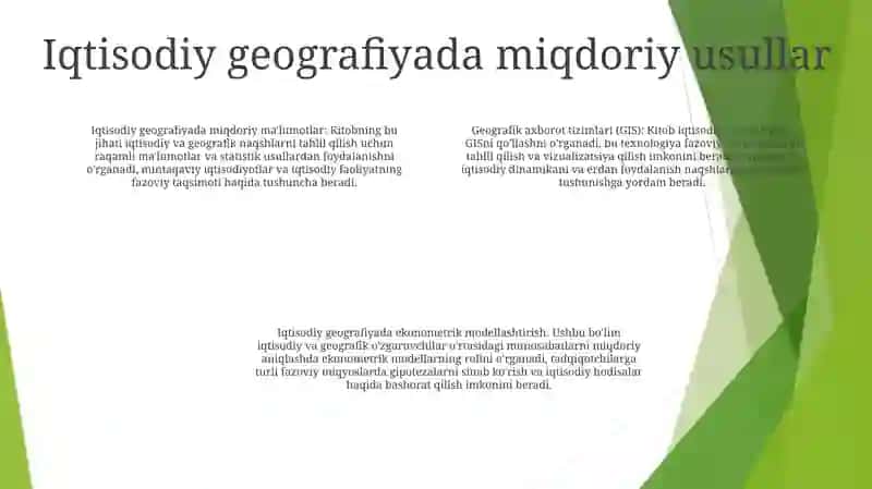 Iqtisodiy Va Ijtimoiy Geografiyaning Tadqiqot Usullarini Tahlil Qilish 3