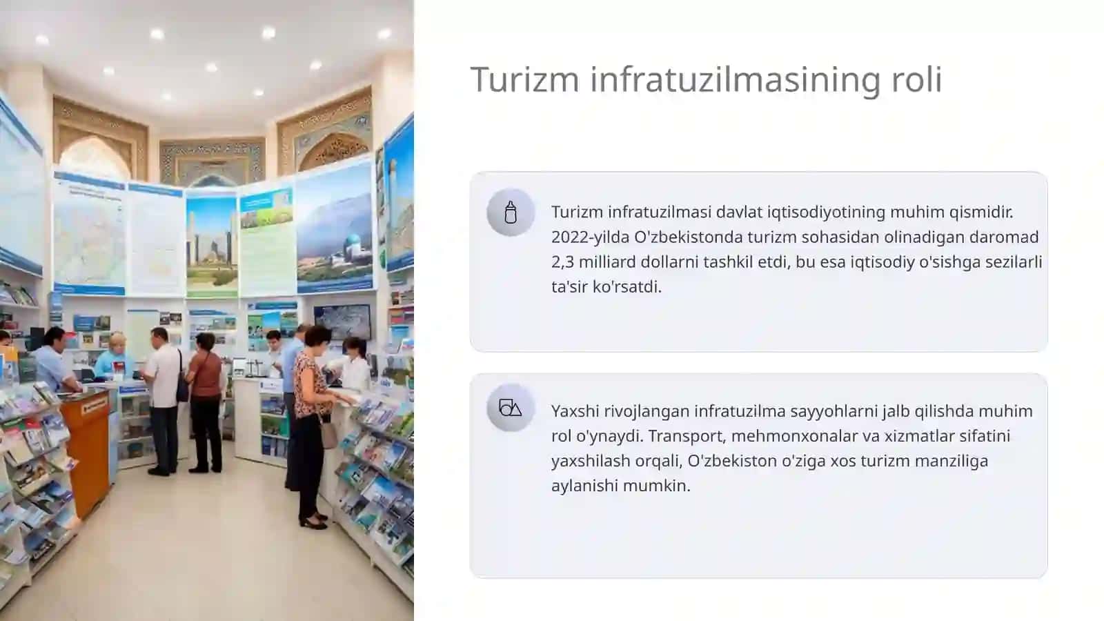 Turizm infratuzilmasi. Turizmda xizmatlarni standartlashtirish va sertifikatlash 3
