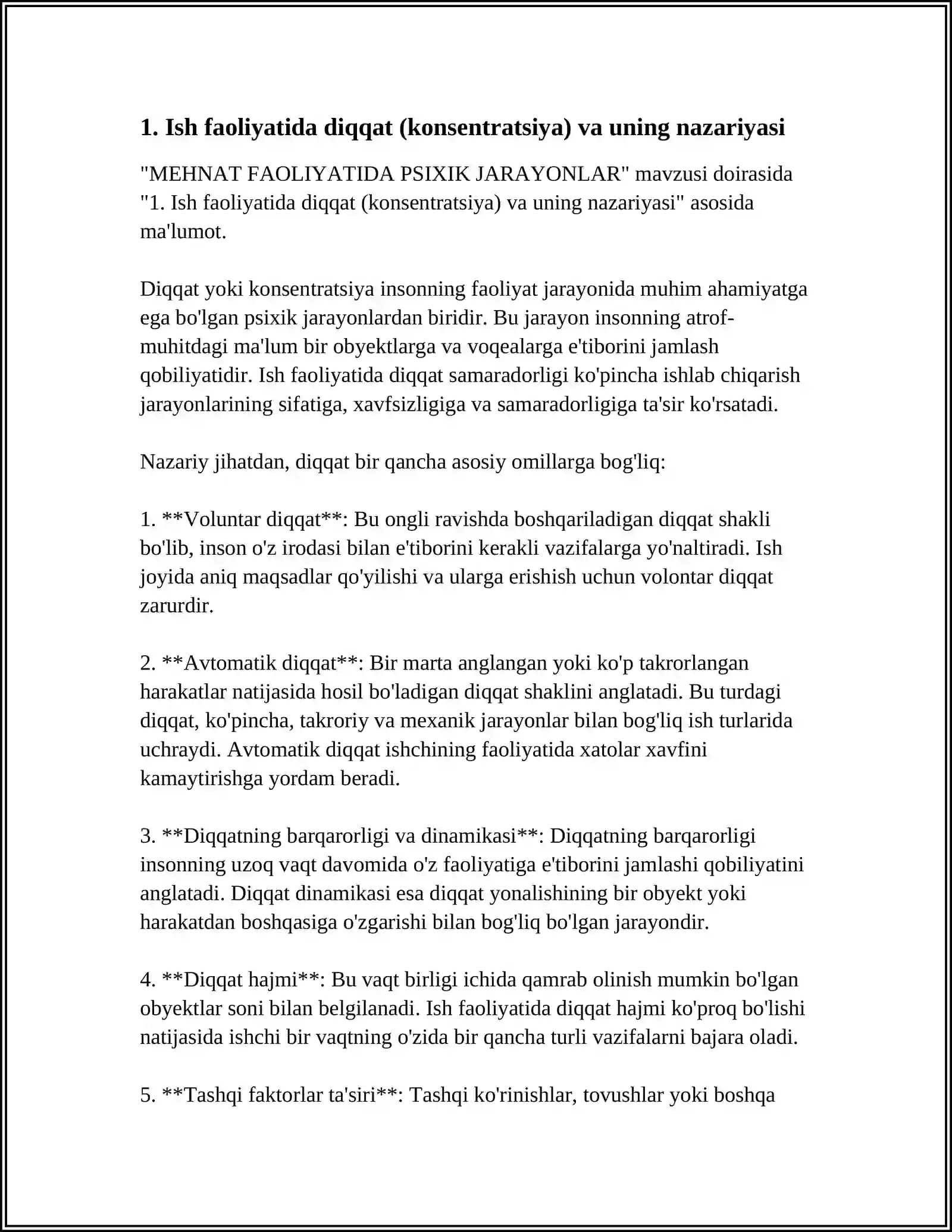 MEHNAT FAOLIYATIDA PSIXIK JARAYONLAR 3