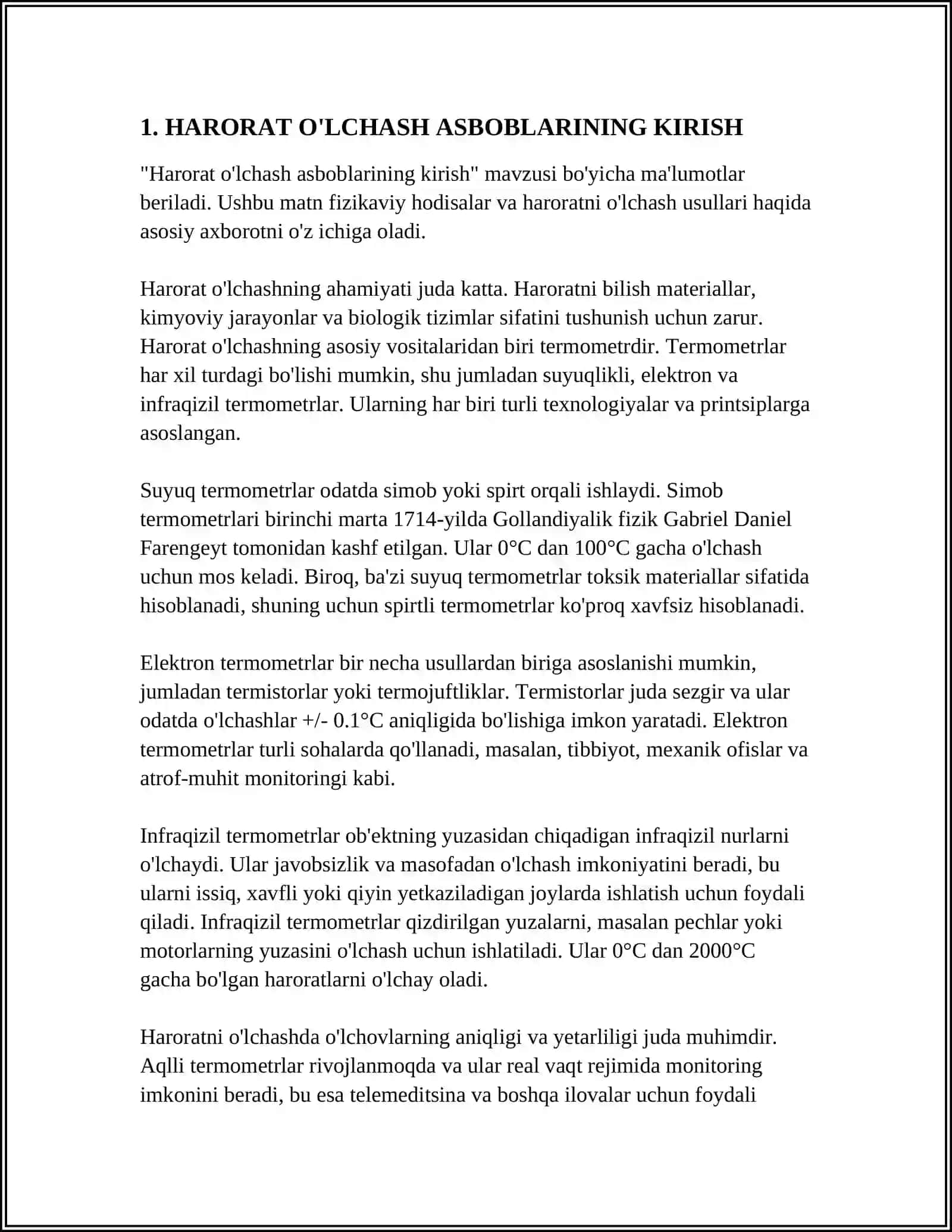 HARORAT O'LCHASH ASBOBLARINING TURLARI 3