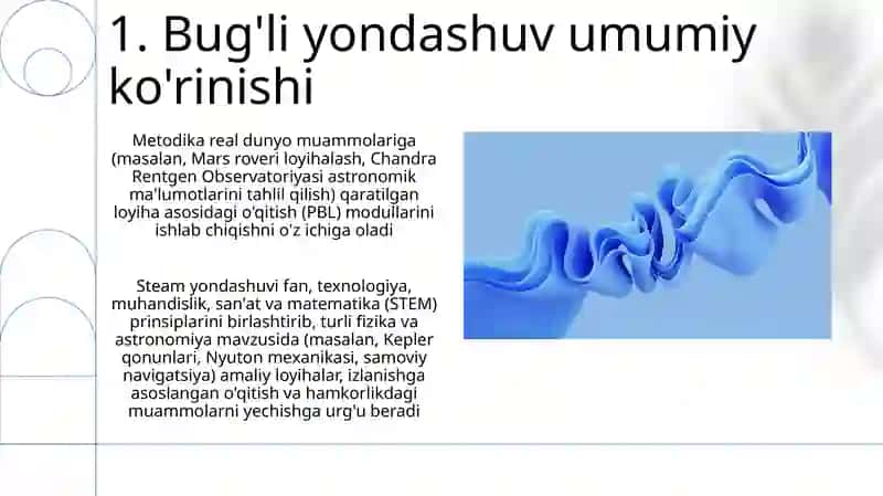Fizika va astronomiya fanlarini oʻqitishda steam yondashuvdan foydalanish metodikasi 3