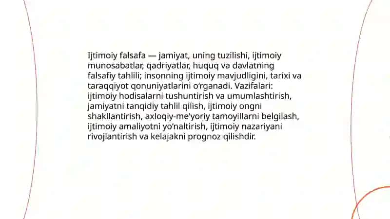 Ijtimoiy falsafa va uning asosiy tushunchalari 3