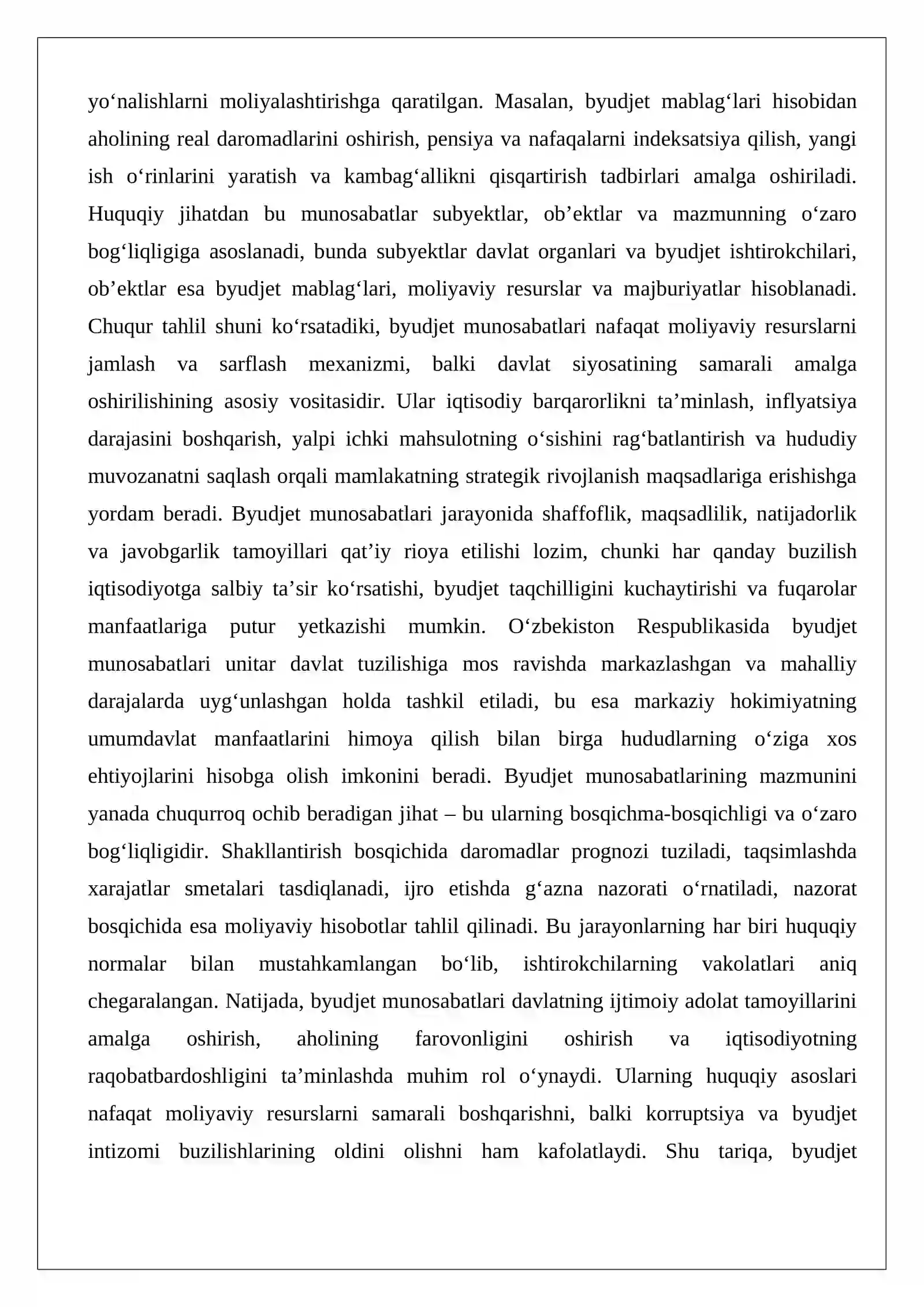 Byudjet munosabatlarining huquqiy asoslari: moddiy huquqiy normalari va protsessual huquq normalari 3