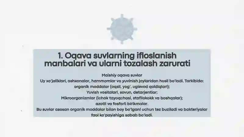 Oqava suvlarni mikroorganizmlar yordamida tozalash 3