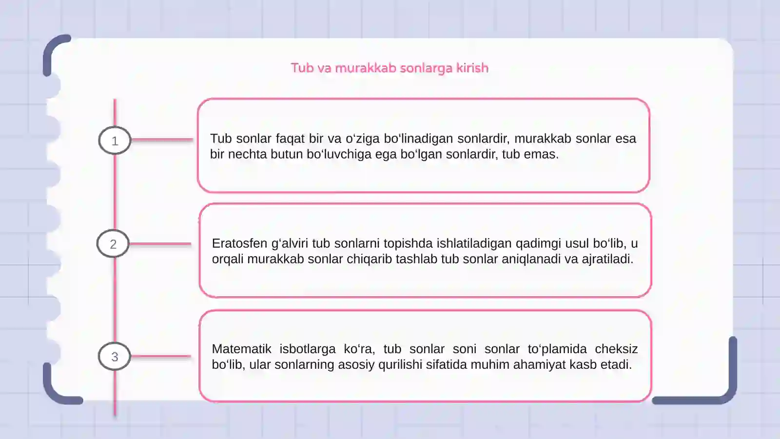 Tub va murakkab sonlar 3